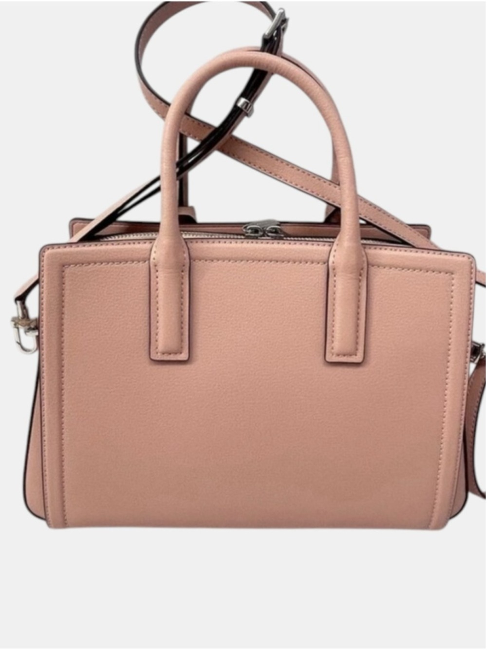 Michael Kors Laila Medium Leather Satchel & Matching Wallet Smoky Rose Pink - Picture 7 of 10